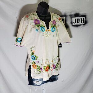 Hail Vintage Mexican Embroidered Tunic -shipping included